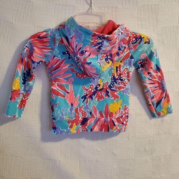 Lilly Pulitzer Hoodie Full Zip Jacket  Sweatshirt Sippen‎ Trippen Girls XS - Picture 5 of 6